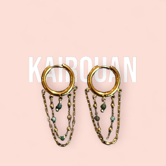 Les boucles d'oreilles KAIROUAN